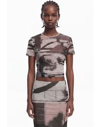 Desigual - Arty Print T-Shirt, Polyester - Lyst