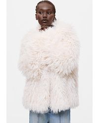 Desigual - Synthetic Fur Coat, Polyester - Lyst