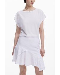 Desigual - Combined Short Dress, Cotton - Lyst