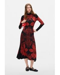 Desigual - Long-Sleeved Knit Dress, Viscose - Lyst