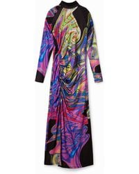 Desigual - María Escoté Slim Midi Dress - Lyst