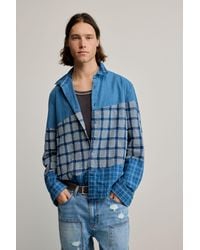 Desigual - Patch Checks Shirt, Cotton - Lyst