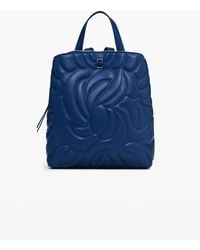 Desigual - Mini Backpack With Geometric Flowers, Polyurethane - Lyst