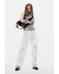 Desigual - Printed Balloon Jeans, Cotton - Lyst