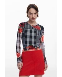 Desigual - Camiseta Tul Vichy Frutas - Lyst