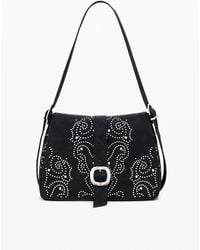 Desigual - Small Crossbody Faux Leather Studded Bag - Lyst