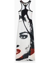 Desigual - Fitted Midi Dress Face, Cotton - Lyst
