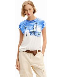 Desigual - Mediterranean Landscape T-shirt - Lyst