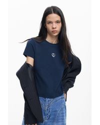 Desigual - Basic Logo T-Shirt, Cotton - Lyst
