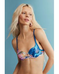 Desigual - Shiny Effect Bikini Top - Lyst