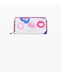 Desigual - Medium Wallet With Detachable Leather-Effect, Polyurethane - Lyst