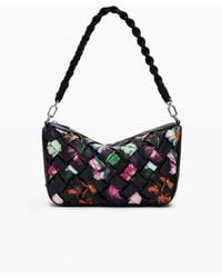 Desigual - Small Braided Floral Bag, Polyurethane - Lyst