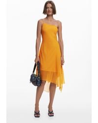Desigual - Asymmetric Layered Midi Dress - Lyst