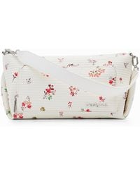 Desigual - Tasche M Textur Blumen - Lyst
