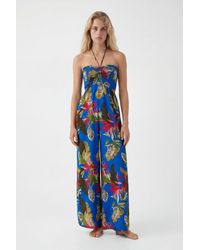 Desigual - Tropical Halter Neck Jumpsuit, Viscose - Lyst