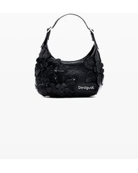 Desigual - Small Bag With Flower Appliqués, Polyurethane - Lyst