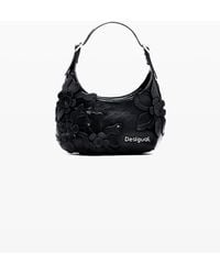 Desigual - Small Bag With Flower Appliqués, Polyurethane - Lyst