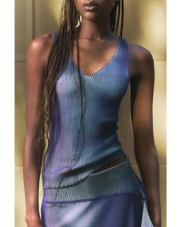 Desigual - Iridescent Knit Strap Top - Lyst