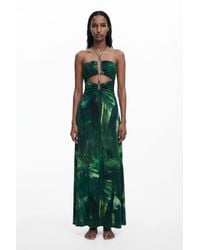 Desigual - Cut-Out Maxi Dress, Viscose - Lyst