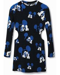 Desigual - Short Disney's Mickey Mouse Dress, Viscose - Lyst