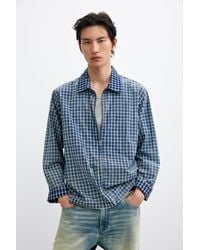 Desigual - Long-Sleeved Checked Shirt, Cotton - Lyst