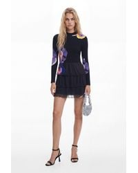 Desigual - Mini Dress Lilies M. Christian Lacroix - Lyst