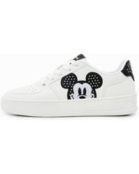 Desigual - Mickey Mouse Studded Sneakers, Polyurethane - Lyst