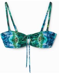 Desigual - Tie-Dye Bandeau Bikini - Lyst