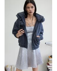 Desigual - Hooded Jacket With Fur, Cotton - Lyst