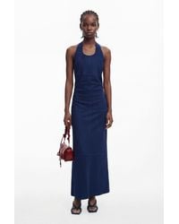 Desigual - Open-Back Suede Dress, Polyester - Lyst