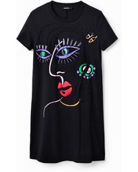 Desigual - Knit Dress Short Sleeve Vestido - Lyst