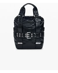 Desigual - Mochila Mini Hebilla, Mujer, Poliuretano, Negro - Lyst