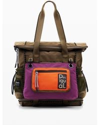 Desigual - Large Multi-Position Nylon Backpack, Polyester - Lyst