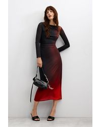 Desigual - Long Sleeve Tulle Dress, Polyester - Lyst