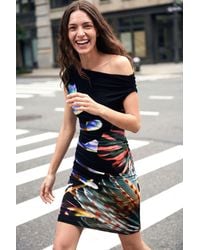 Desigual - Printed Knit Dress M. C. Lacroix, Viscose - Lyst