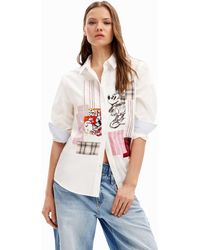 Desigual - Patchwork Mickey Mouse Shirt - Lyst