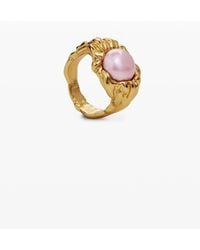 Desigual - Plated Pearl Ring Zalio - Lyst