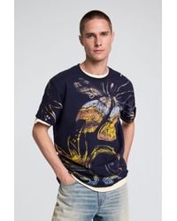 Desigual - Organic Print T-Shirt, Cotton - Lyst