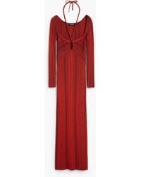 Desigual - Fitted Dress With A Crossover Neckline - Lyst