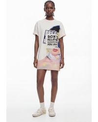 Desigual - T-Shirt Style Dress, Cotton - Lyst