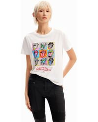 Desigual - Multicolour The Rolling Stones T-shirt - Lyst