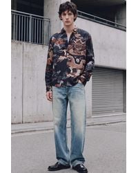 Desigual - Printed Long-Sleeve Shirt, Viscose - Lyst