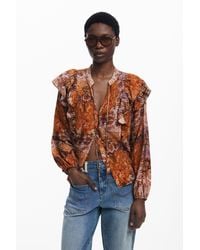 Desigual - Blouse Romantique Paisley, Femme - Lyst