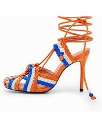 Desigual - Stella Jean Heeled Sandal, Lamb Leather - Lyst