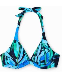 Desigual - Tropical Bikini Top - Lyst