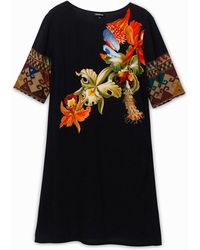 Desigual - Viscose Dress With 3/4 Sleeves Designed By M. Christian Lacroix - Lyst