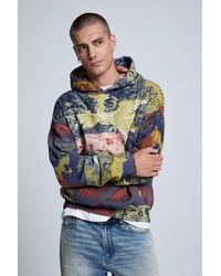 Desigual - Printed Hooded Sweatshirt, Cotton - Lyst