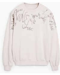Desigual - Embroidered Sweatshirt, Cotton - Lyst