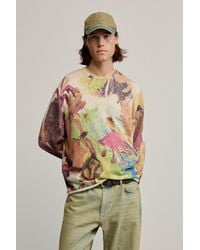 Desigual - Gaugin Printed Sweater, Cotton - Lyst
