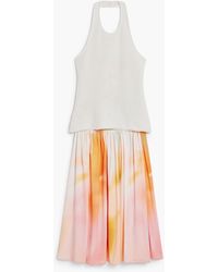 Desigual - 2-In-1 Long Gradient Dress, Polyester - Lyst